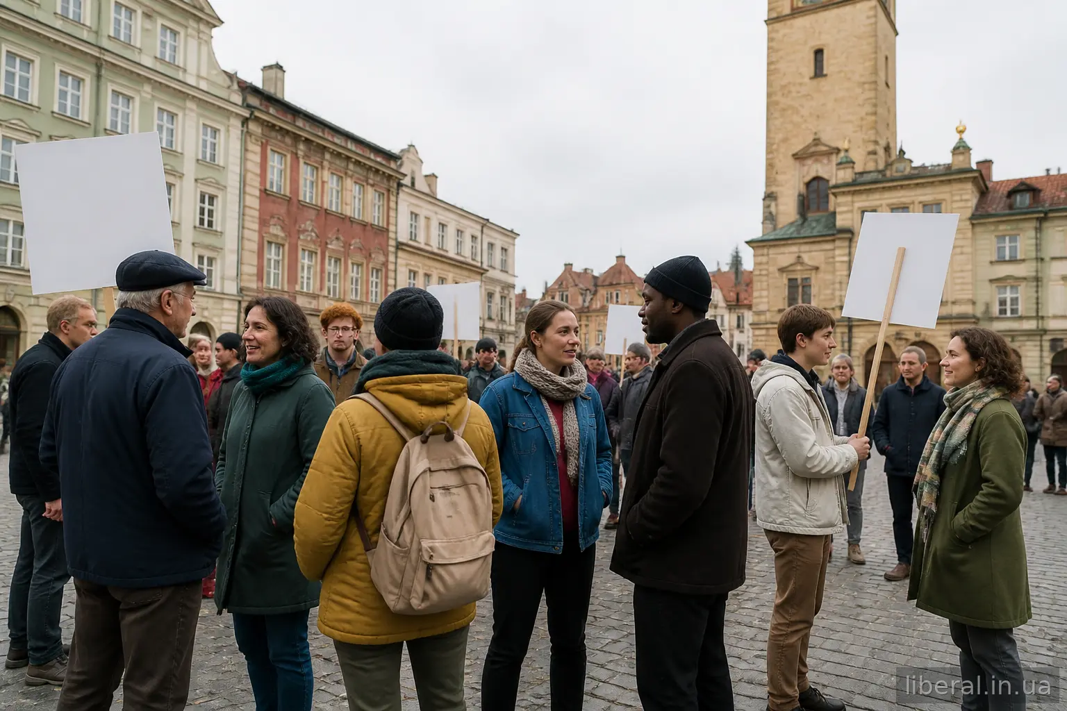 Мирне громадське зібрання на міській площі
